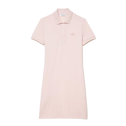 Lacoste Vestido Polo Slim Fit Mujer - 34 - Rosa Claro