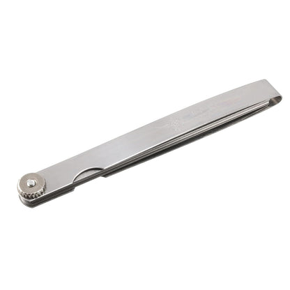Uxcell Calibrador Dimensional 0.02-1mm 6 pulgadas | Espesor de medición, medidor de espesor, metal plateado