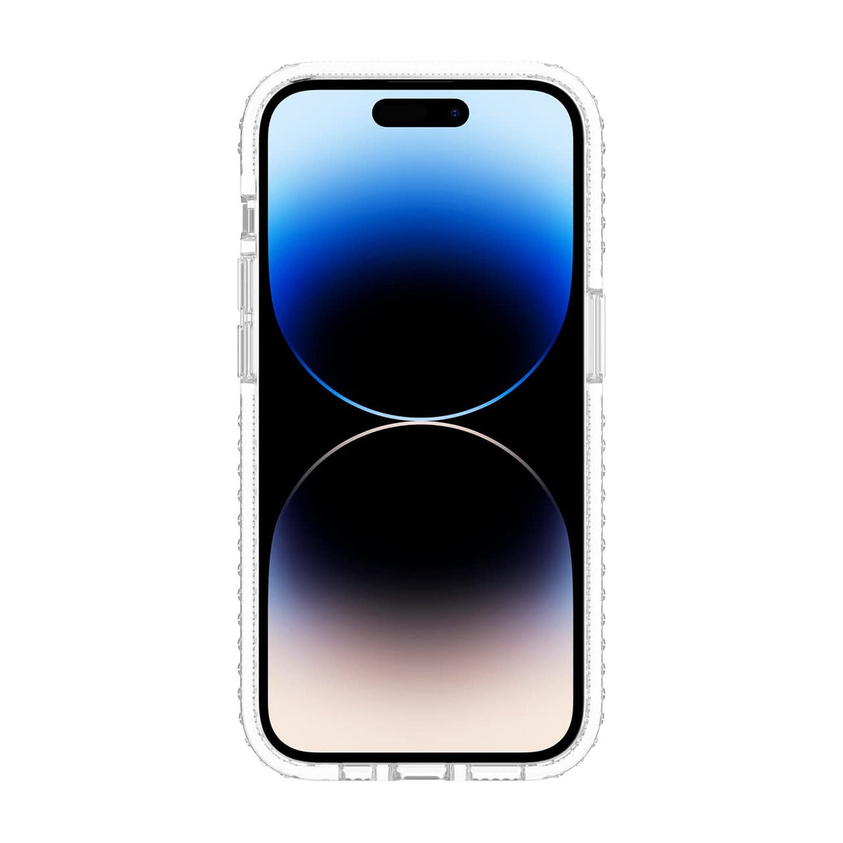 Incipio Grip Funda Compatible con iPhone 14 Pro, Protección Caídas 4.2m, Bisel Elevado, Protección Antimicrobiana - Transparente