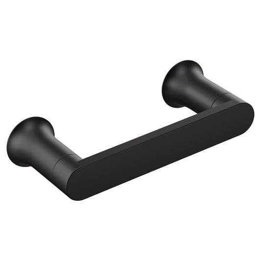 Moen Genta LX BH3808BL - Soporte de Papel higiénico pivotante Moderno para Montaje en Pared, Color Negro Mate