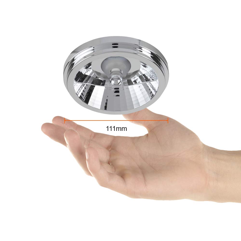 Tecnolite - Foco AR111 LED 15 W, Luz Suave Cálida, Base G53, Atenuable