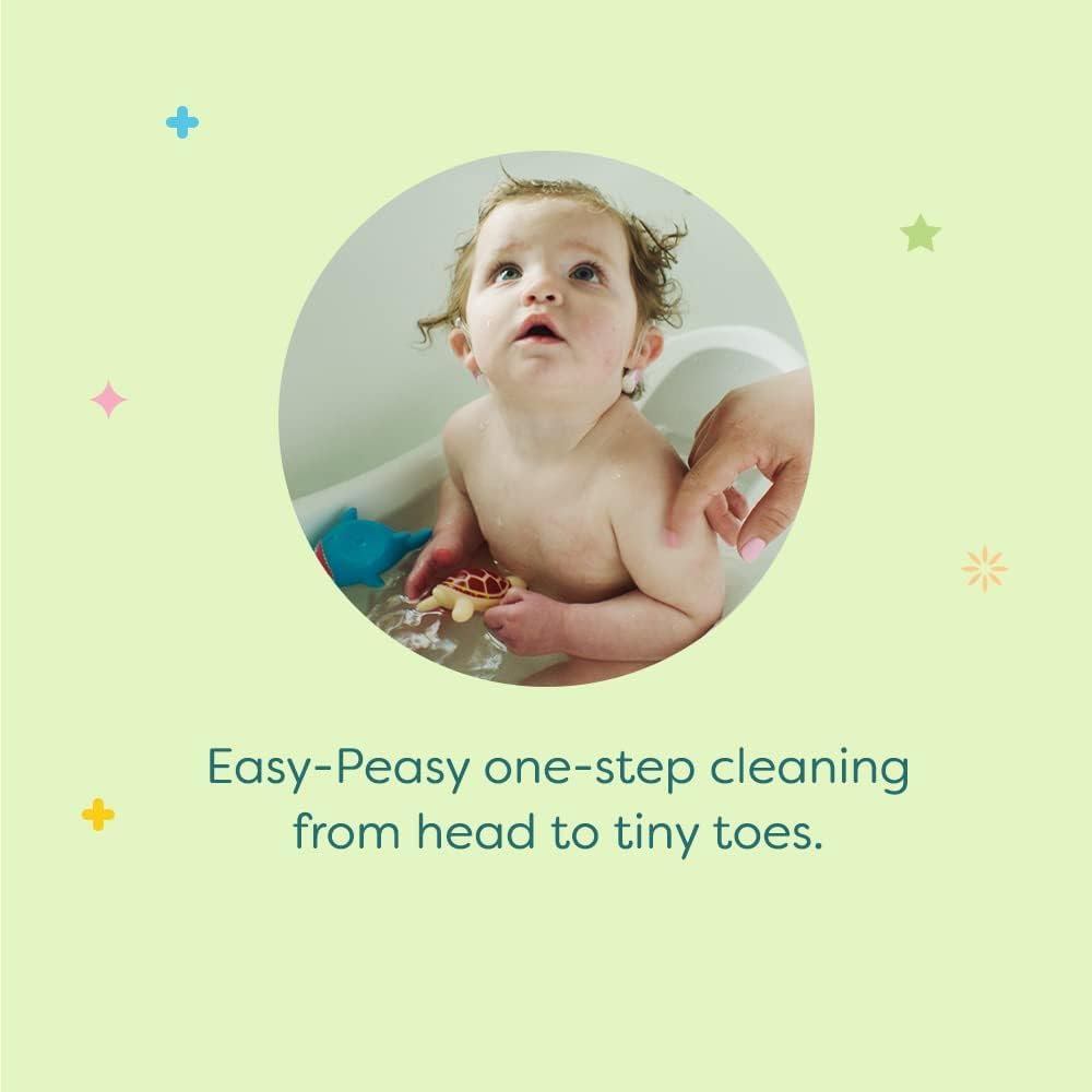 Babyganics Shampoo y Gel de Baño Espumosos 2 en 1 Sin Fragancia 473 ml | Hipoalergénico | Sin Lágrimas | Apto para Bebés y Piel Sensible | Sin Parabenos ni Sulfatos