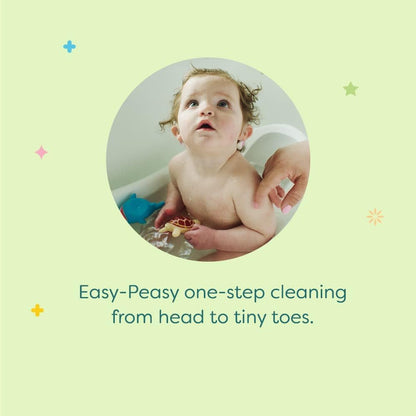 Babyganics Shampoo y Gel de Baño Espumosos 2 en 1 Sin Fragancia 473 ml | Hipoalergénico | Sin Lágrimas | Apto para Bebés y Piel Sensible | Sin Parabenos ni Sulfatos