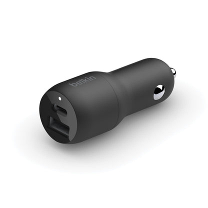 Belkin CCB004btBK Cargador Doble para Automóvil con Pps de 37 W, Negro