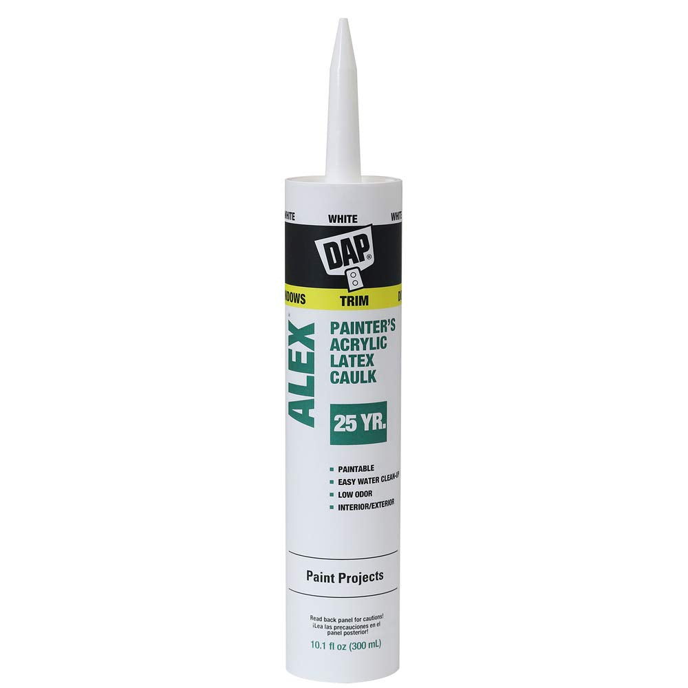 DAP Alex Painter's Calafaté de látex acrílico, blanco, 10 onzas, paquete de 30 (7079818670)