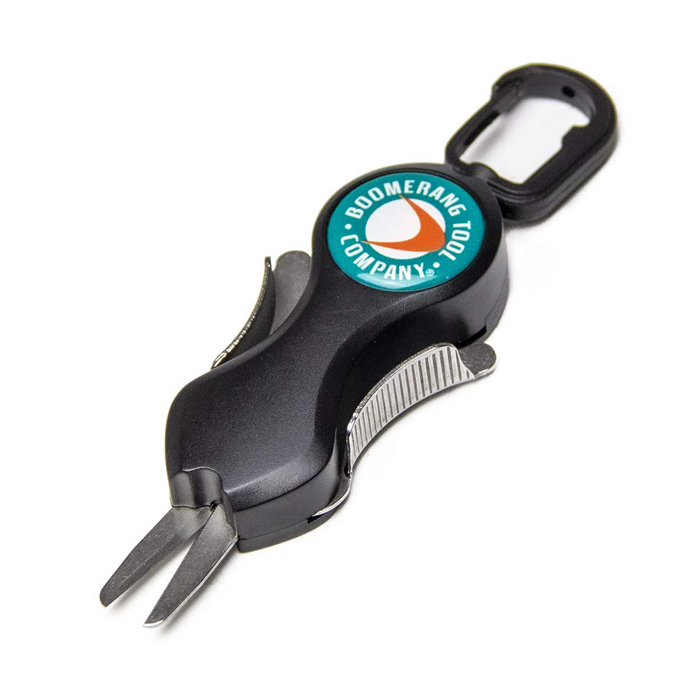 Boomerang Snips - Cortadores de línea de Pesca con Espiga retráctil de 91.4 cm y Cuchillas de Acero Inoxidable para Cortar líneas Trenzadas, monofilamento y Fluoro, nítida y uniformemente Siempre - Long Fly SNIP