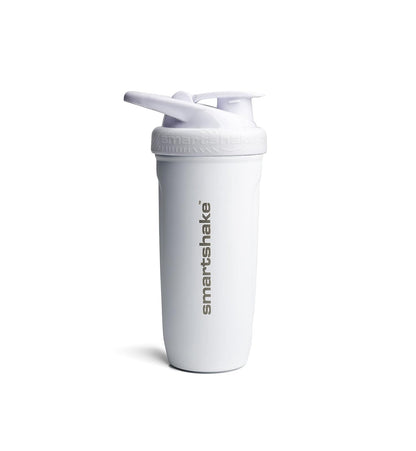 SmartShake Reforce Botella Mezcladora de Acero Inoxidable, 900 ml, Gris - 0.9 Litros - Blanco