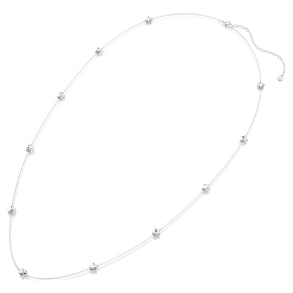 Collar Chroma, Estrella, Blanco, Acabado en rodio