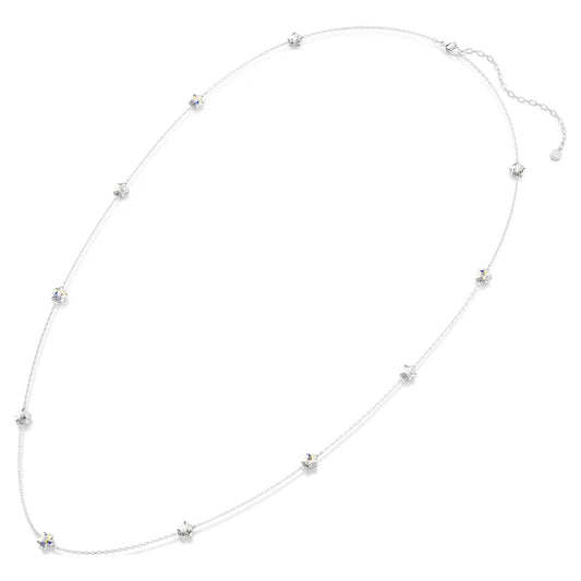Collar Chroma, Estrella, Blanco, Acabado en rodio