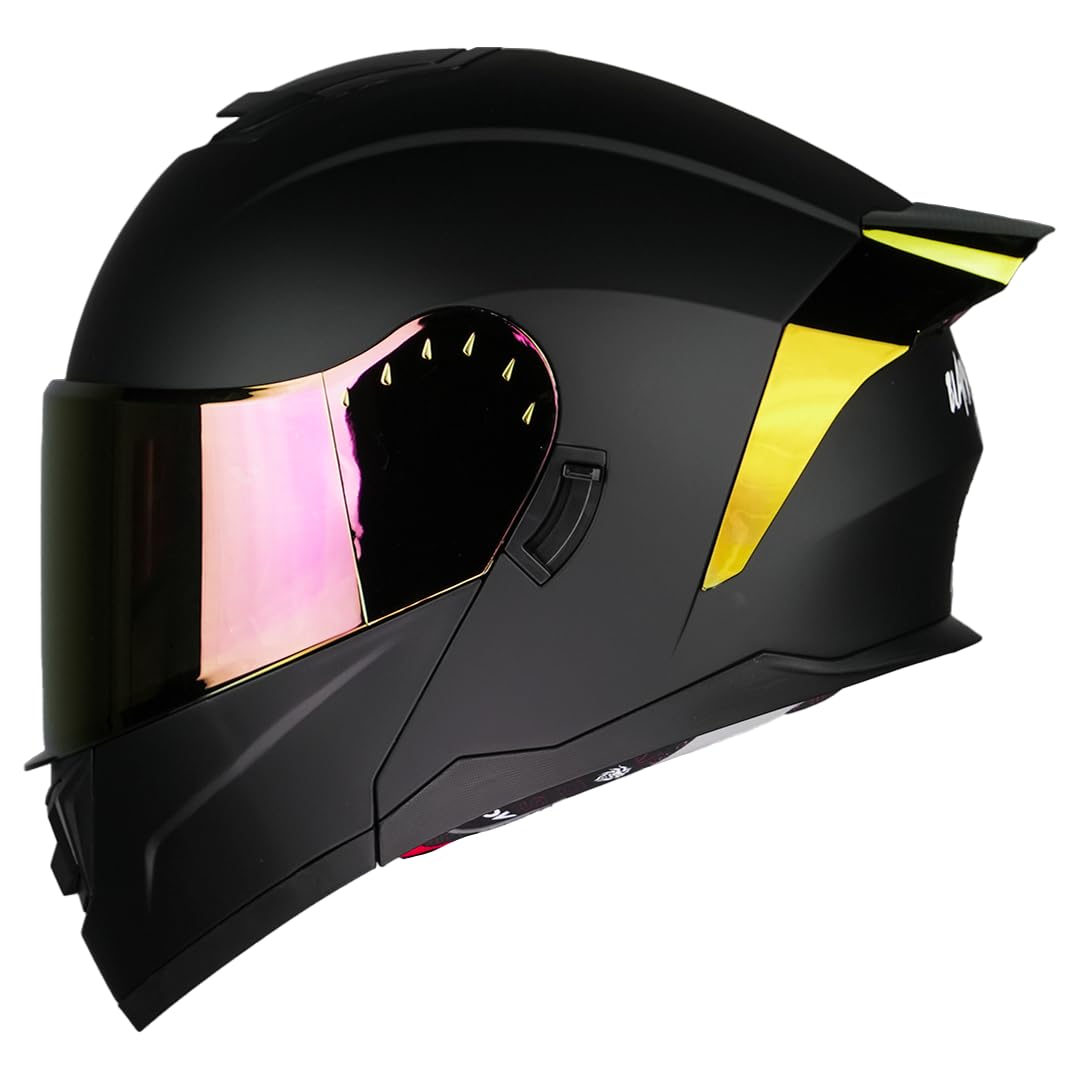 KOV Casco Zero Black Demon Negro Abatible Dot M