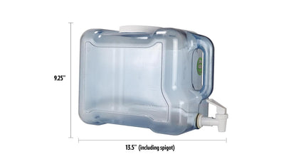 New Wave Enviro Products Botella Tritan sin BPA, refrigerador de 2 galones con Espiga última intervensión de BPA y Mango Integrado, Botella dispensadora de refrigerador, Azul Claro