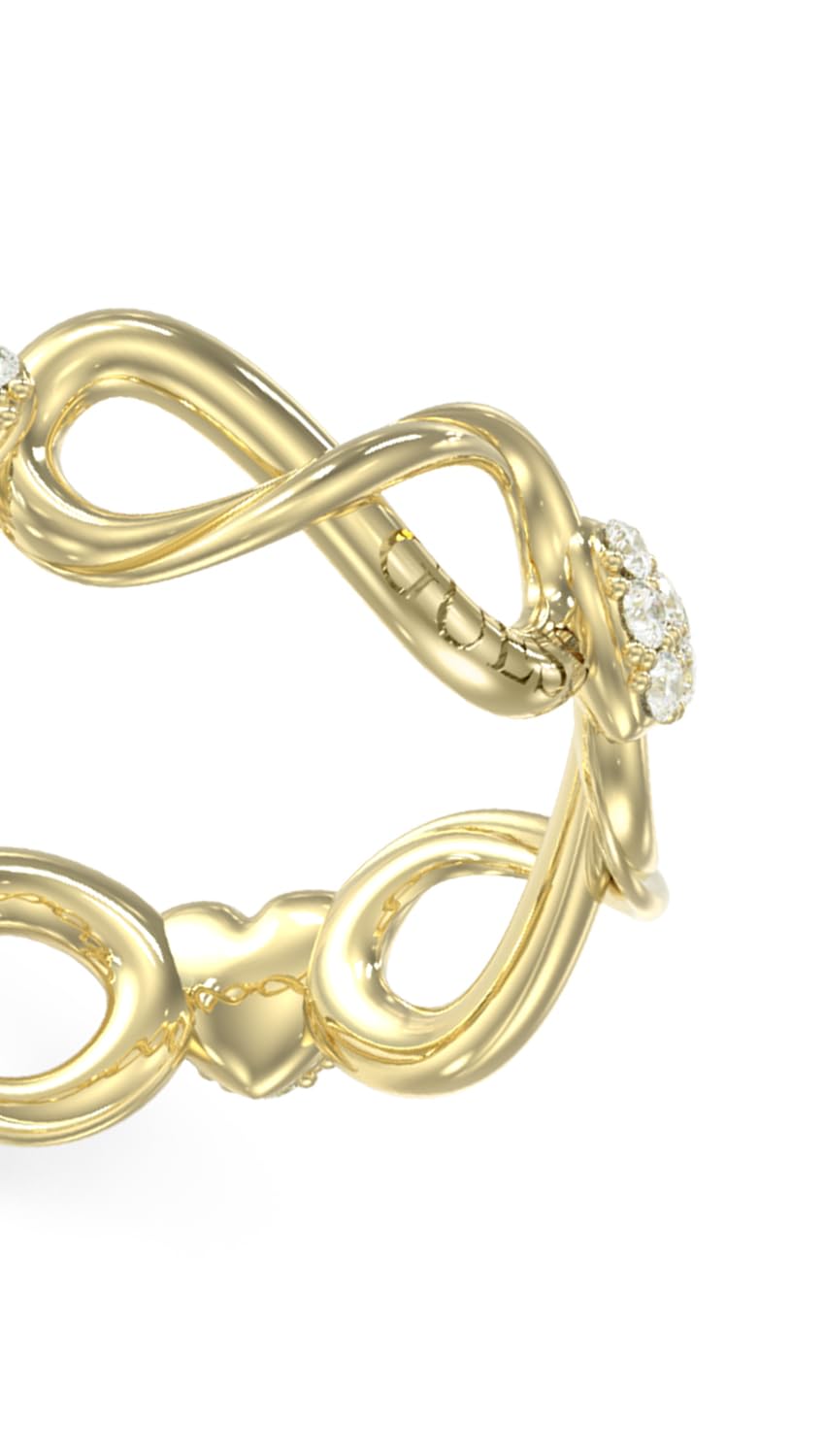 GUESS Anillo para Mujer LOVE BITES color Dorado