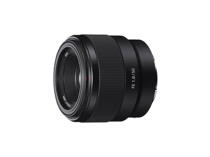 SONY Lente Fijo 50mm F1.8 Montura E Full Frame - FE SEL50F18F | Apertura F/1.8 con longitud focal de 50 mm y soporte de metal para retratos, fotografía con poca luz y video