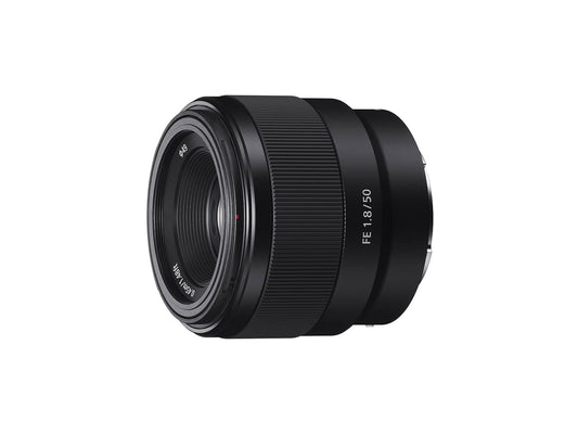 SONY Lente Fijo 50mm F1.8 Montura E Full Frame - FE SEL50F18F | Apertura F/1.8 con longitud focal de 50 mm y soporte de metal para retratos, fotografía con poca luz y video