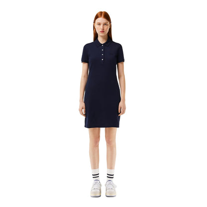 Lacoste Vestido Polo Slim Fit Mujer - 36 - Azul Marino