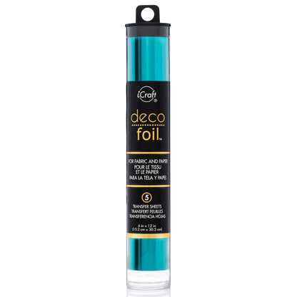 Deco Foil Hojas de Transferencia Metálica para Tela y Papel - Verde azulado