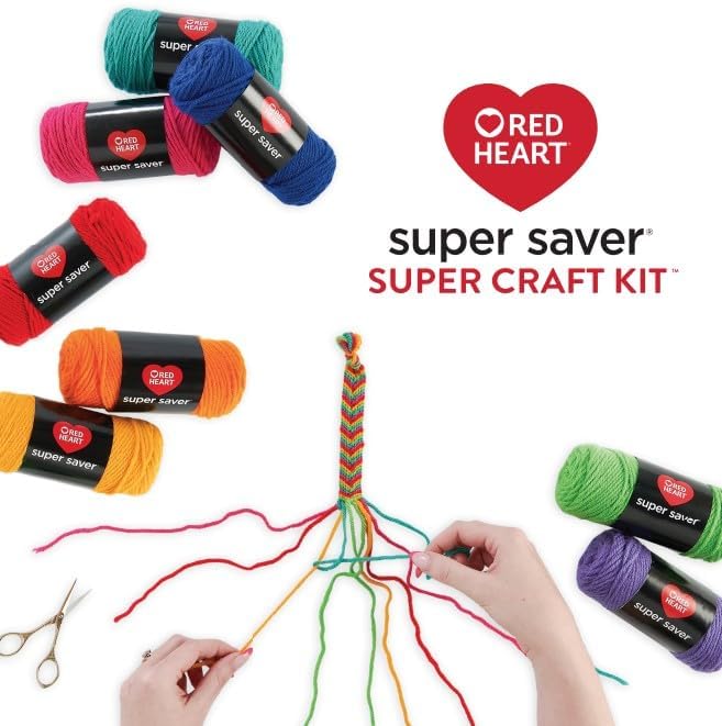 Red Heart Super Saver - Kit de manualidades para ganchillo y tejer y proyectos de Amigurumi
