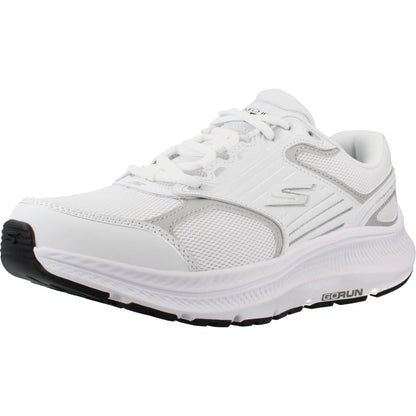 Skechers Go Run Consistent 2.0 Advantage Tenis para Correr Mujer - 27.0 cm - Blanco - Plata