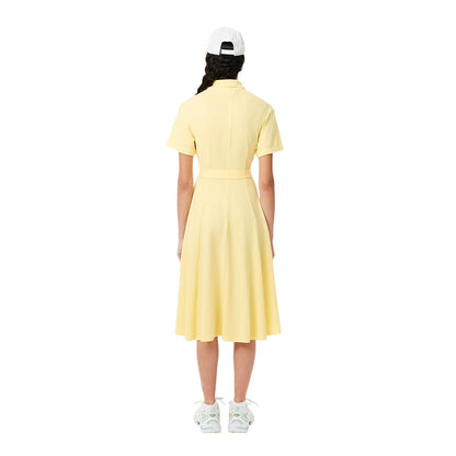 Lacoste Fit and Flare Polo Dress Vestido Mujer