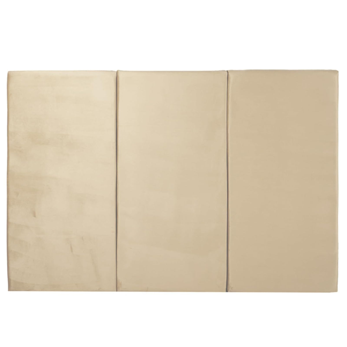 Sochic Cabecero Tapizado en Tela Velvet - 3 Paneles para Cabecera con Altura Ajustable Color Beige Ideal para Cama Matrimonial y Queen Size.