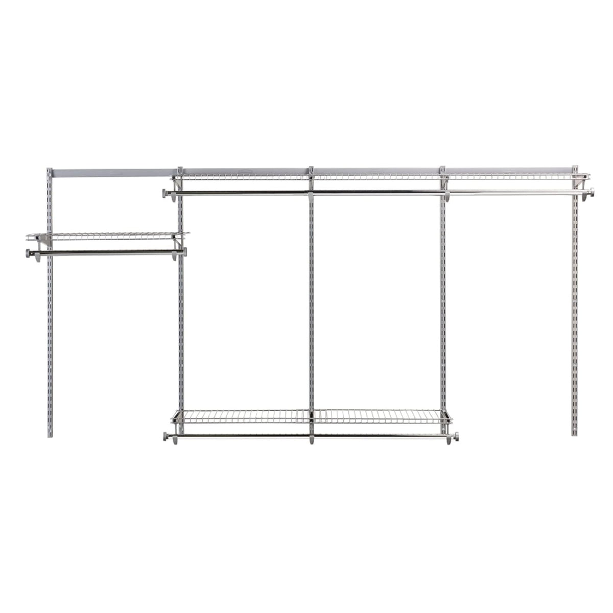 Rubbermaid Configurations - Kit de clóset Personalizado, estantería de Alambre de Metal Ajustable, Acabado de Titanio, Sistema de organización expandible, Hardware Incluido, para clóset del hogar,