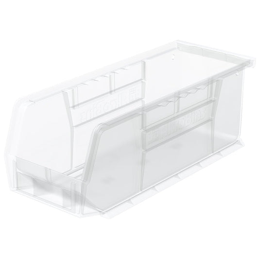 Akro-mils 30224 11-inch por 4-inch por 4-inch de almacenamiento de plástico apilables para colgar Akro papelera, Berry, Paquete de 12