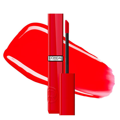 Loreal Paris Infallible Laque Resistance Labial Líquido Acabado Brillante - Rouge Poppy 410