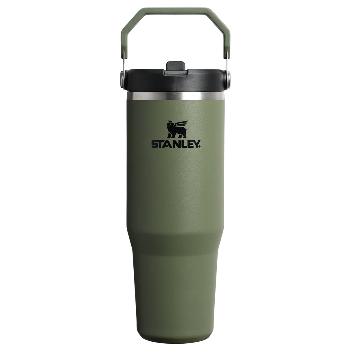 Stanley IceFlow FlipStraw Termo 887 ml, Acero Inoxidable Reciclado - Dried Pine