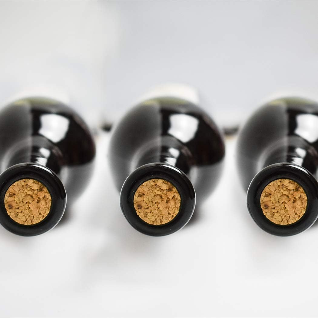 Corcho de mano de doble palanca – Para vino estándar, cerveza belga y corcho de plástico sintético, herramienta de corchero de vino con 20 corchos de vino (rojo)