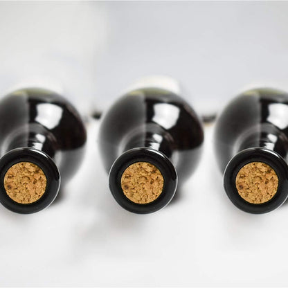 Corcho de mano de doble palanca – Para vino estándar, cerveza belga y corcho de plástico sintético, herramienta de corchero de vino con 20 corchos de vino (rojo)