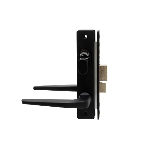Phillips Cerradura Modelo Slim 549 Manija Delgada Para Puerta De Aluminio Negro