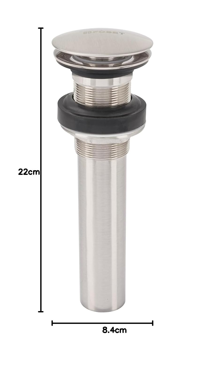 Foset CE-226SN Contra, sin rebosadero, hongo, satín