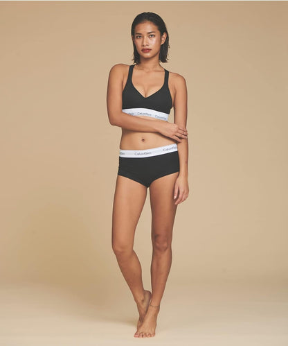 Calvin Klein - Pantalón Corto de algodón Moderno para Mujer