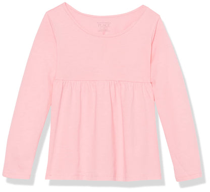 The Children's Place Y Camisa de Moda de Manga Larga para niñas pequeñas Camisa para Bebé-Niñas