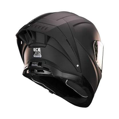KOV Casco Thanos Negro Mate Integral AERODINAMICO para Moto Certificado Dot Y ECE 22-06