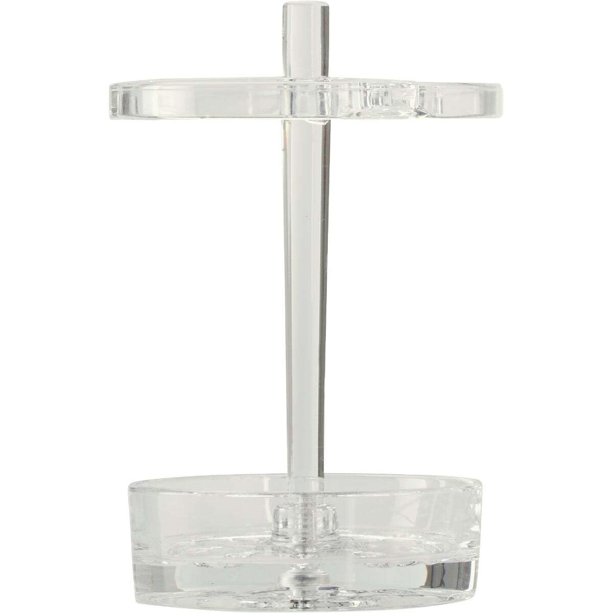 InterDesign Eva Soporte para cepillos de Dientes, Gran portacepillos en plástico, Organizador de baño para cepillos dentales, Transparente