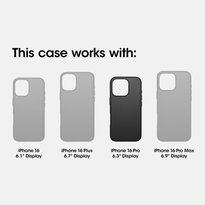 Otterbox - Funda para iPhone 16 Pro Commuter Series, Color Negro (Unidad única se envía en Bolsa de plástico)