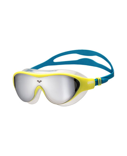 ARENA Unisex Youth The One Junior Swim Mask Goggles for Boys and Girls Ages 6 to 12 Large Fit Polycarbonate Lens