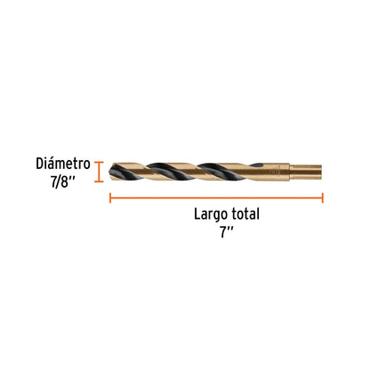 Truper Expert BAV-5/8-B, Broca alta velocidad, Turbo Steel, en blister, 5/8"