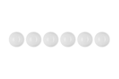 Le Creuset - Juego de 6 cuencos de Vancouver, 2 onzas, color blanco