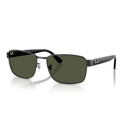 Ray-Ban 0RB3750 Gafas De Sol Unisex, Core-Square, Negro