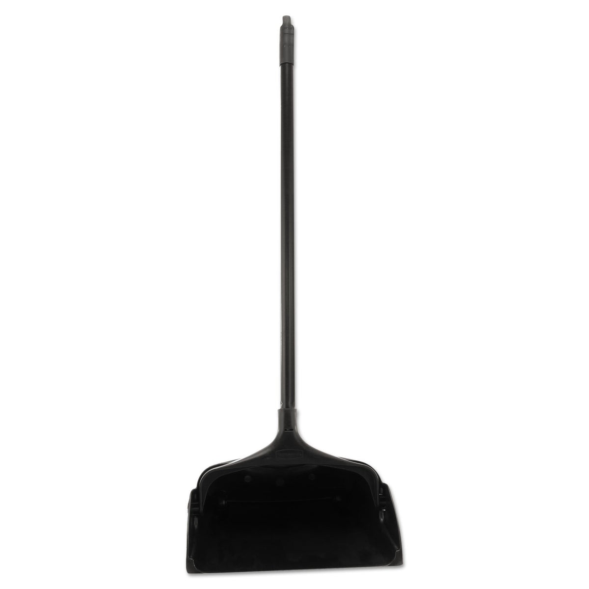 Rubbermaid Commercial 253100BK Lobby Pro Upright Dustpan, w/Wheels, 12 1/2", Polypropylene w/Vinyl Coat, Black