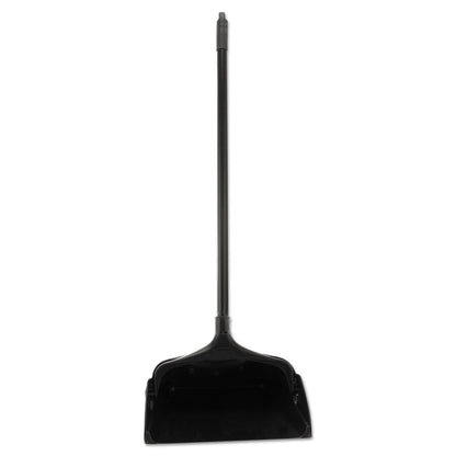 Rubbermaid Commercial 253100BK Lobby Pro Upright Dustpan, w/Wheels, 12 1/2", Polypropylene w/Vinyl Coat, Black