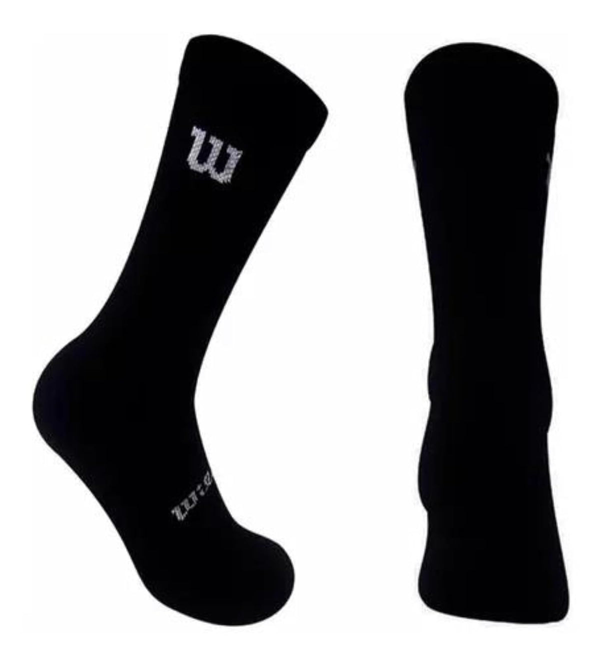 Wilson Calcetas para Hombre, Tejido Afelpado, Modelo B7627, Contenido: 1 Paquete con 20 Pares de Calcetas para Caballero, Color Negro con Detalles, 29 Amplio Alto