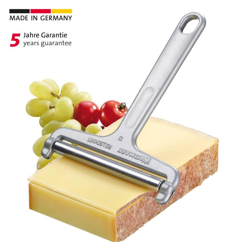 Westmark Alemania Heavy Duty alambre de acero inoxidable cortador de queso ángulo ajustable (Gris)