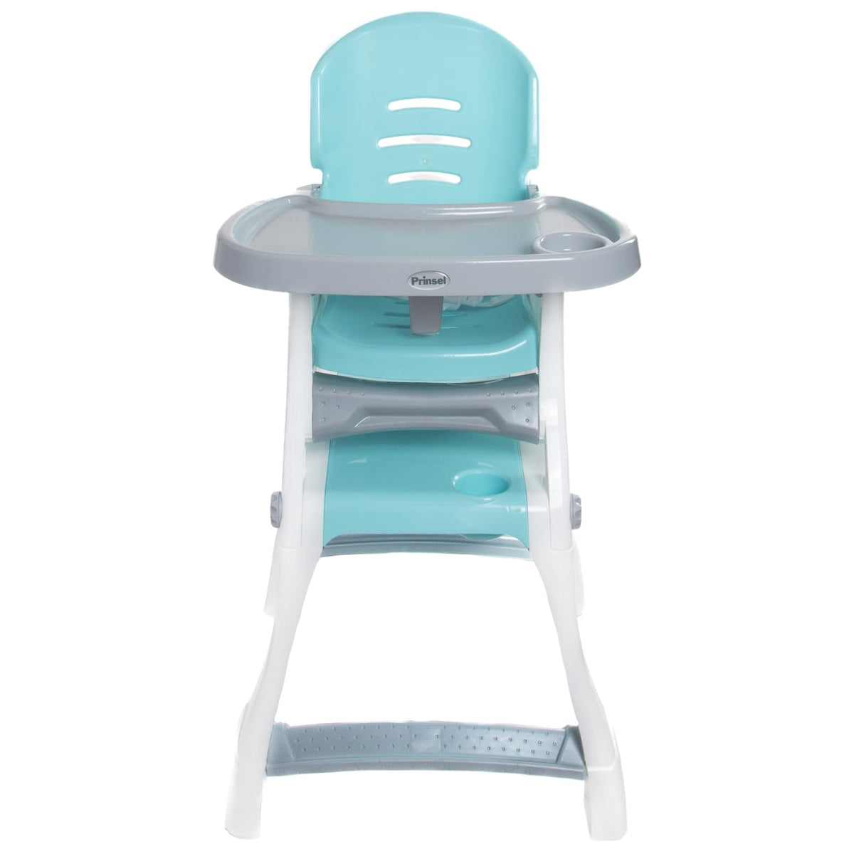 PRINSEL | Sillita Alta Infantil Convertible | Silla Alta para Bebé | Caddy 2 en 1 | Azul Turquesa | De 6 Meses a 3 Años, Convertible a Escritorio, Portavasos, Fácil de Limpiar | Artículos para Bebés