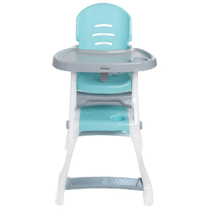 PRINSEL | Sillita Alta Infantil Convertible | Silla Alta para Bebé | Caddy 2 en 1 | Azul Turquesa | De 6 Meses a 3 Años, Convertible a Escritorio, Portavasos, Fácil de Limpiar | Artículos para Bebés
