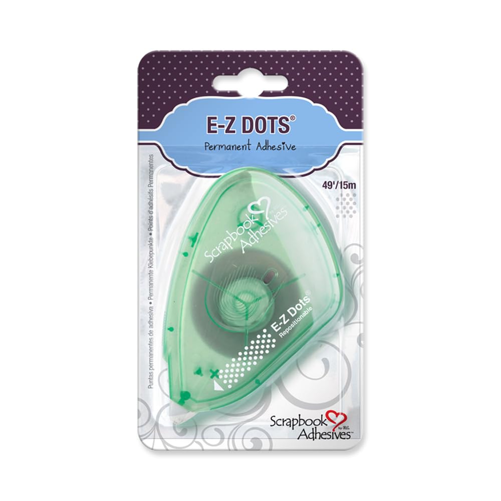 Scrapbook Adhesives by 3L EZ Runner, E-Z Dots Dispensador reposicionable, 49 pies, 45 pies