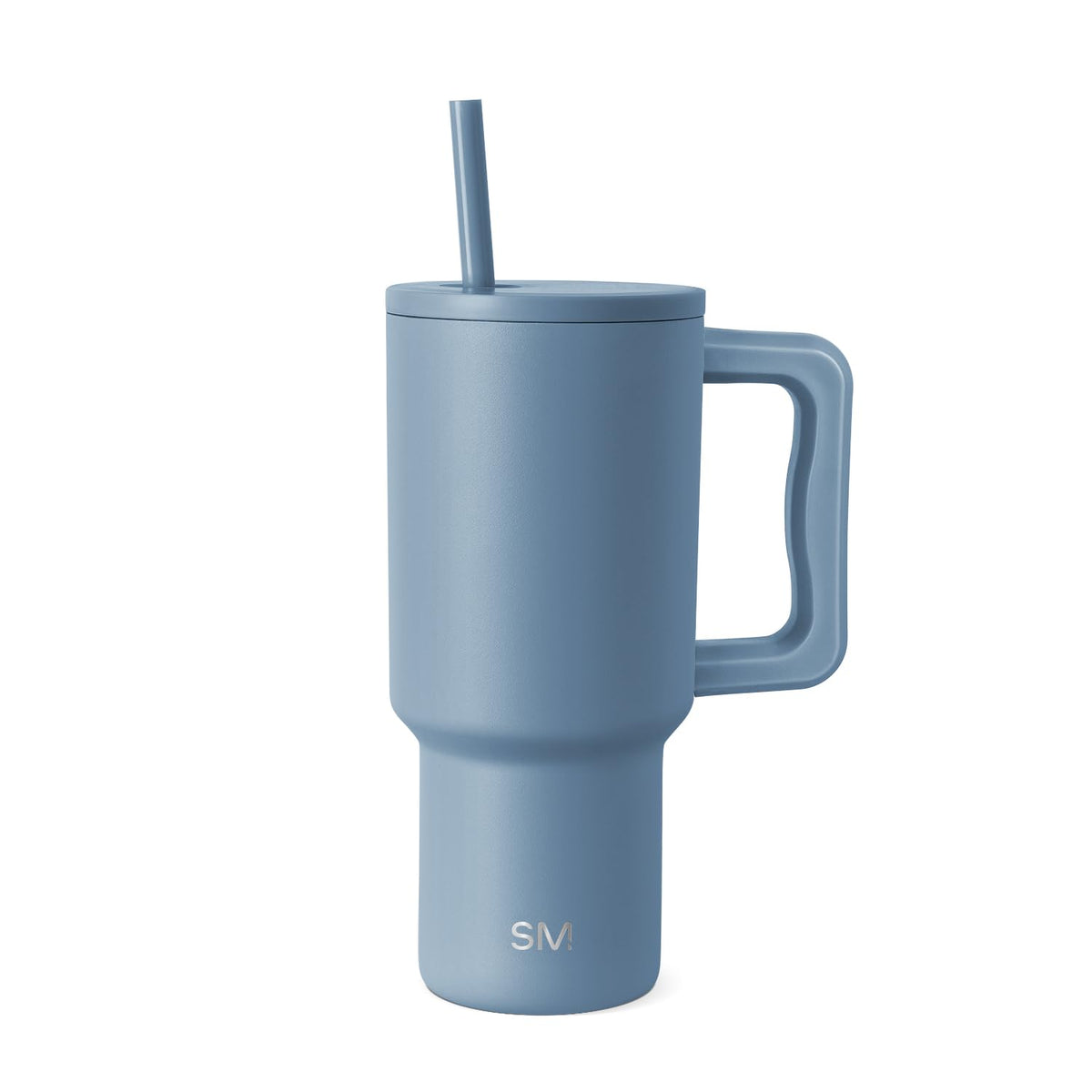 Simple Modern Trek Vaso Térmico con Asa y Popote, Acero Inoxidable, 890-1180 ml - 890ml - -Blue Dune