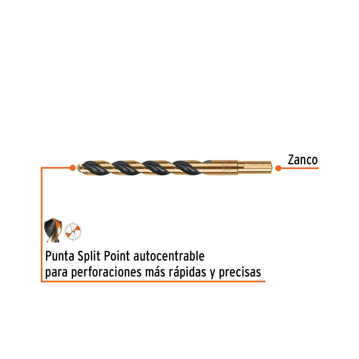 Truper Expert BAV-7/16-B, Broca alta velocidad, Turbo Steel, en blister, 7/16"